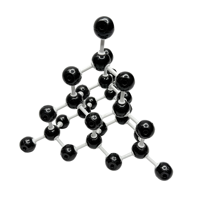 Kovalent krystallmodell diamant molekylstrukturmodell